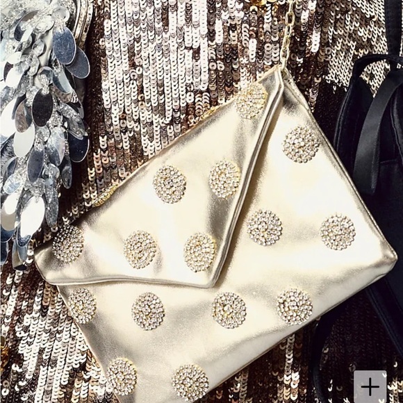 J. Crew Other - J crew Girls' embellished faux-leather envelope clutch